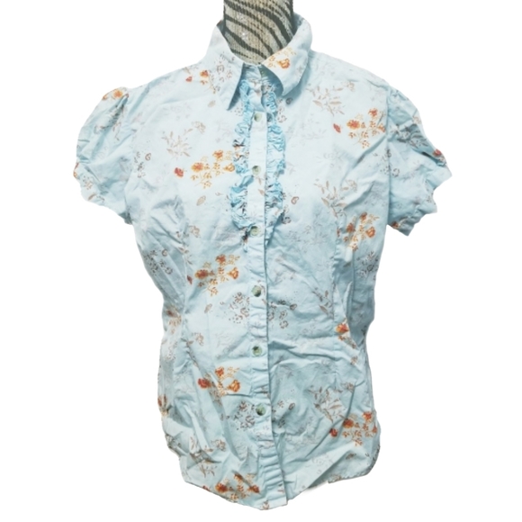 GORDON JAMES BUTTON DOWN BLOUSE - Picture 1 of 5